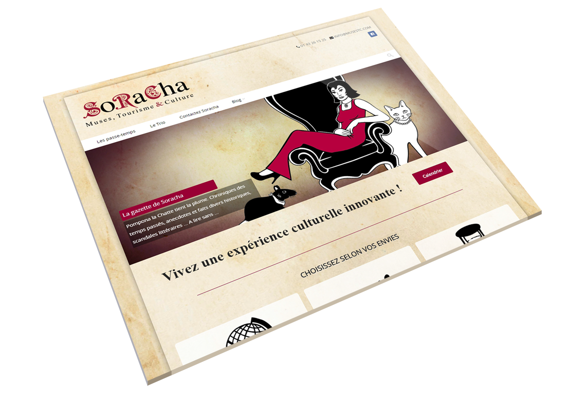 Conception et réalisation du site web soracha.fr, Développement WordPress, SEO, Conseil en ergonomie et communication digitale